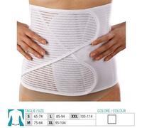 Orione Safte Fascia Post Operatoria regolabile doppia apertura h 28 cm BIANCO