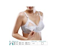 Orione Safte Maman Reggiseno Allattamento cotone coppe C apribili BIANCO