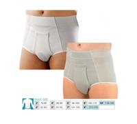Orione Safte Mutande Contenitive Cintoslip Ernia con pelotte alto aperto BIANCO