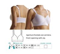 Orione Safte Reggiseno Post Operatorio con zip BIANCO Art 9650