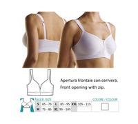 Orione Safte Reggiseno Post Operatorio con zip BIANCO Art 9650