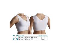 Orione Safte Reggiseno Post Operatorio zip frontale e spalline con strap BIANCO