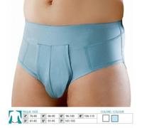 ORIONE slip ERNIA INGUINALE 515 mutanda cotone con cuscinetti estraibili AZZURRO
