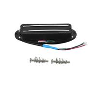 Oripure AlNiCo 5 pickup a doppia lama a avvolgimento caldo a bobina singola Humbucker 13.6K pickup al ponte per chitarra per chitarra elettrica ST/Squier, nero