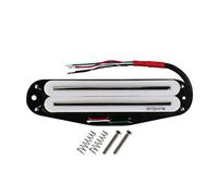 Oripure AlNiCo 5 pickup Hot Wound Dual Blade Rail Single Coil Sized Humbucker 13.6K pickup al ponte per chitarra per ST/Squier stile chitarra elettrica, bianco