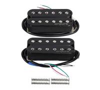 OriPure Alnico - Set di 5 pickup Humbucker per chitarra, con manico nero + set pickup al ponte