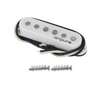 OriPure Pickup a ponte a bobina singola sfalsata Vintage Tone per chitarra elettrica ST, bianco