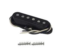 OriPure Pickup a ponte a bobina singola sfalsata Vintage Tone per chitarra elettrica ST, nero
