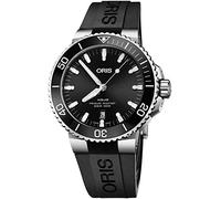 Oris Aquis Date automatico quadrante nero Mens gomma orologio 01 733 7730 4134-07 4 24 64EB