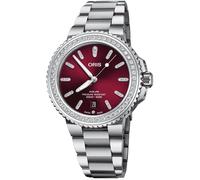 Oris Aquis Date Diamonds 41.5mm - Red Dial, 1.2ct Lab Diamonds, Automatic