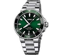 Oris Aquis Date Green Dial 43.5mm Orologio da uomo in acciaio - Riferimento: 01 733 7730 4157-07 8 24 05PEB, Verde, Orologio subacqueo
