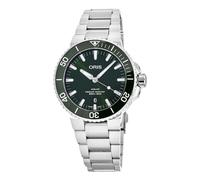 Oris Aquis Swiss Made Quadrante Verde Automatico Subacqueo 300M Orologio Uomo