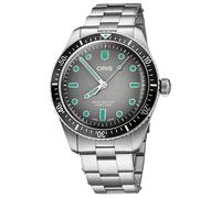 Oris Divers Sixty-Five Glow Grey Dial, orologio da polso da uomo, analogico, automatico, con cinturino in acciaio inox 01 733 7707 4053-07 8 20 18