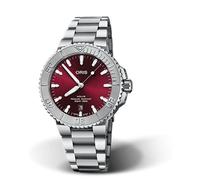 Oris Orologio analogico da uomo con quadrante rosso - 01 733 7766 4158-07 8 22 05PEB, rosso, cinturino, rosso, Cinghia