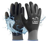 OriStout Guanti da Lavoro Uomo Donna Touch Screen Guanti Impermeabili Guanti Termici Invernali Guanti Da Giardino Freddo Grigio Small