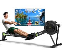 ORISYN Vogatore per casa con resistenza all'aria, vogatori con computer Bluetooth, supporto per tablet regolabile, carico di peso 160 kg