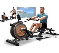 Orisyn Vogatore per Casa Pieghevole Combinato con Allenamento Della Forza, Vogatore Magnetico con Bluetooth e Resistenza Regolabile a 16 livelli