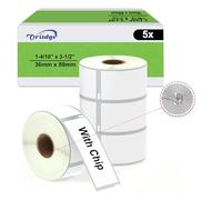 Oritdge 4 Rotoli da 99012 Etichette 36 mm x 89 mm per DYMO LW etichette di ritorno S072240 compatibile per DYMO Labelwriter 550 5XL Labelwriter 450 4XL