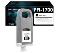 Oritdge PFI1700 PFI-1700 Cartuccia d'inchiostro Nero Opaco per Cartucce Canon PFI-1700MBK Sostituzione per imagePROGRAF PRO-2000 PRO-2100 PRO-4000 PRO-4100 PRO-4100S PRO-6000 PRO-6100 PRO-6100S