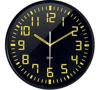 Orium 11023 Orologio Silenzioso plastica/ABS/Vetro Minerale Nero 30 x 3 x 30 cm