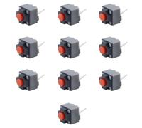 Orivin 10 pezzi 6X6X7,3MM Interruttori tattili silenziosi Pulsanti silenziosi per mouse quadrati a 2 pin DC12V 0,05A