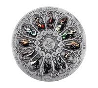 Orivin Moneta Commemorativa Con Dodici Costellazioni Zodiacali, Guardiano, Oroscopo, Astrologia, Souvenir Retrò Da Collezione.