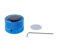 Orivin Porta gesso da biliardo rotondo, pratico strumento, accessorio da biliardo, mini contenitore magnetico per punte di gesso, scatola rotonda da biliardo (blu)