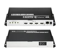 ORIVISION 4K H.265/264 MJPEG 4 canali HDMI Codificatore video con display 16 flussi audio aggiuntivo HTTP RTSP RTMP RTMPS SRT UDP RTP IPTV