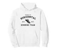 Orizzontale Running Team Divertente Sport Atletico Felpa con Cappuccio
