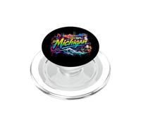 Orizzonte del Michigan dello stato degli Stati Uniti PopSockets PopGrip per MagSafe