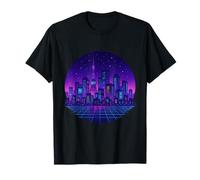 orizzonte della città di vaporwave Maglietta