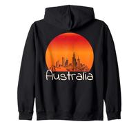 Orizzonte di Tramonto di Viaggio dell'Australia Felpa con Cappuccio