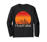 Orizzonte di Tramonto di Viaggio dell'Australia Maglia a Manica