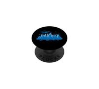 orizzonte, sottomarino, mondo, con, balena, blu, città PopSockets PopGrip Adesivo