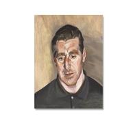 Orjdjz Wxkbl Famoso Lucian Freud Poster《Ritratto》Arte della parete Lucian Freud Stampe Lucian Freud Tela di canapa Pittura Immagine astratta per la decorazione domestica 40x65cmx1 senza cornice