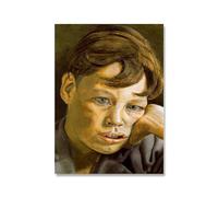 Orjdjz Wxkbl Famoso Lucian Freud Poster《Ritratto》Arte della parete Lucian Freud Stampe Lucian Freud Tela di canapa Pittura Immagine astratta per la decorazione domestica 40x65cmx1 senza cornice