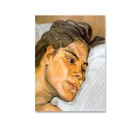 Orjdjz Wxkbl Famoso Lucian Freud Poster《Ritratto》Arte della parete Lucian Freud Stampe Lucian Freud Tela di canapa Pittura Immagine astratta per la decorazione domestica 40x65cmx1 senza cornice