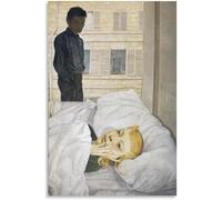 Orjdjz Wxkbl Lucian Freud Hotel Camera da letto (1954) Poster Lucian Freud tela arte della parete Lucian Freud stampe pittura retrò per Home Decor immagine 40x65cm senza cornice