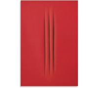 Orjdjz Wxkbl Lucio Fontana《Concetto Spaziale》Arte Murale su Tela Lucio Fontana Poster e Stampe Lucio Fontana Quadro per Decorazione Murale Casa Quadro 40x65cm Senza Cornice