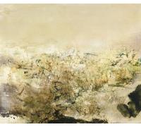 Orjdjz Wxkbl Zao Wou Ki Poster Famoso Zao Wou Ki《Senza titolo》Arte della parete su tela Astratta Zao Wou Ki Stampe e pittura per Home Decor Picture 40x40cmx1 Senza cornice