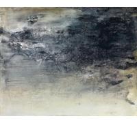 Orjdjz Wxkbl Zao Wou Ki Poster Famoso Zao Wou Ki《Senza titolo》Arte della parete su tela Astratta Zao Wou Ki Stampe e pittura per Home Decor Picture 40x55cmx1 Senza cornice