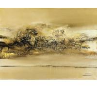 Orjdjz Wxkbl Zao Wou Ki Poster Famoso Zao Wou Ki《Senza titolo》Arte della parete su tela Astratta Zao Wou Ki Stampe e pittura per Home Decor Picture 40x55cmx1 Senza cornice