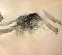Orjdjz Wxkbl Zao Wou Ki Poster Famoso Zao Wou Ki《Senza titolo》Arte della parete su tela Astratta Zao Wou Ki Stampe e pittura per Home Decor Picture 40x40cmx1 Senza cornice