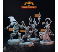 Ork Scheletro Con Ascia Miniatura Halloween Horror Figura per Ttrpg's Come D 5e