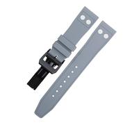 ORKDFJ 20mm 21mm 22mm Natura Fluororubber FKM Gomma Con Rivetto Cinturino Per IWC Big Pilot Mark Portugieser Morbido Wristband, 21MM, Agata