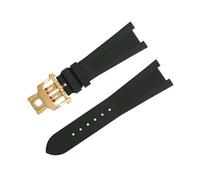 ORKDFJ Per Patek Philippe cinturino per cinturino Nautilus 5711/5712 interfaccia originale accessori da polso FKM Fluororubber (colore: verde, dimensioni: 25-12)