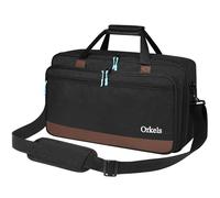 ORKELS Custodia per controller DJ per Pioneer SR/SR2/RR/DDJ-REV1/Denon MC4000/Numark NVII/Mixtrack Pro 3 e NV, borsa da viaggio con tracolla per controller, laptop, accessori, 57 x 10 x 36 cm