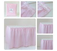 Orkidea Gonna da tavolo con tulle - Made in Italy - Dimensioni: 74 x 420 cm (rosa)