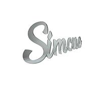 ORKIDEA Party Scritta Nome PLEXIGLASS SPECCHIATO Personalizzabile PLEXI Acrilico, Colori e Misure a Scelta tra H18xL50cm - H25xL70cm Circa. Scritta Spessore 3mm con o Senza Piedini. Made in Italy!