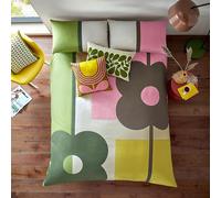 Orla Kiely Bedding - Set copripiumino Abacus Block Multi 100% cotone a 200 fili (set copripiumino king size: 230 cm x 220 cm)